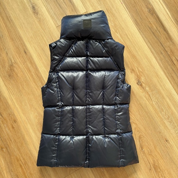 SAM Freedom goose Down Puffer Vest women’s S zip pockets navy blue - Picture 5 of 11